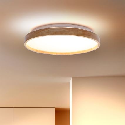 Brilagi - Plafoniera LED ALSON LED/24W/230V Ø 29,5 cm rovere