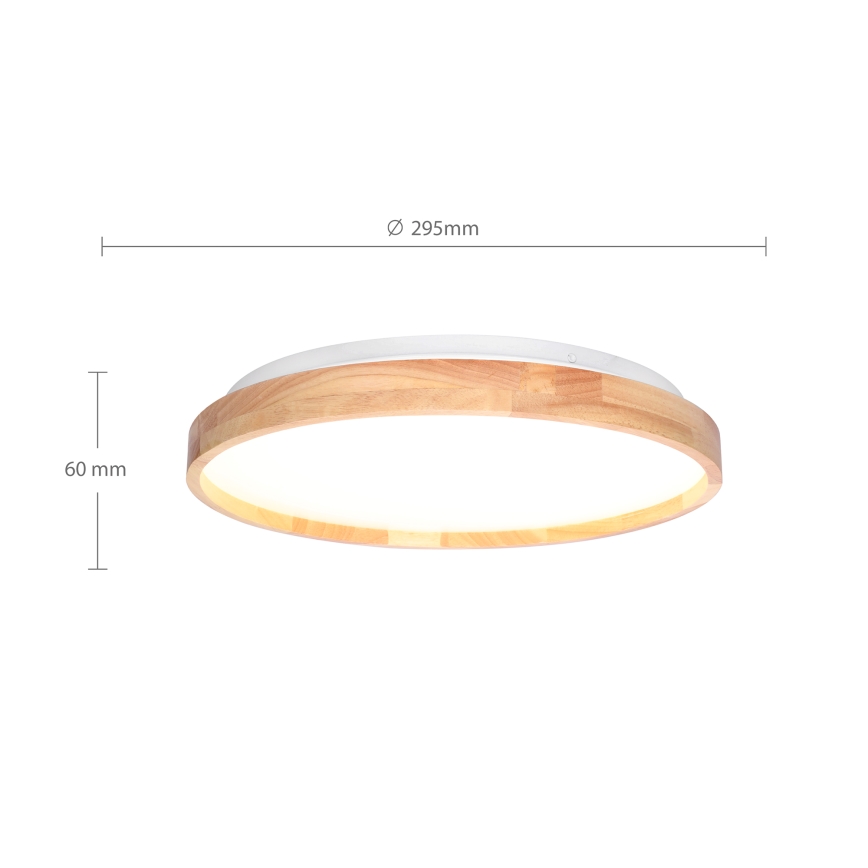 Brilagi - Plafoniera LED ALSON LED/24W/230V Ø 29,5 cm rovere