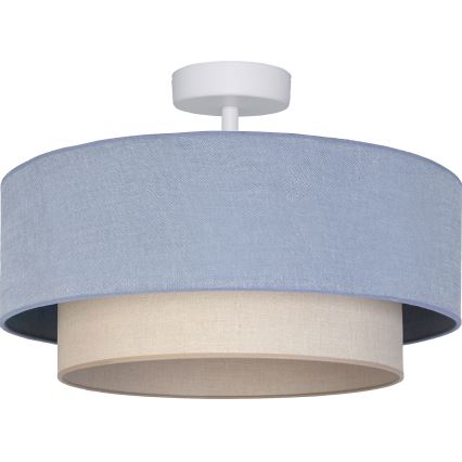 Brilagi - Plafoniera a LED BOHO ECO 1x E27/10W/230V Ø 40 cm blu/crema