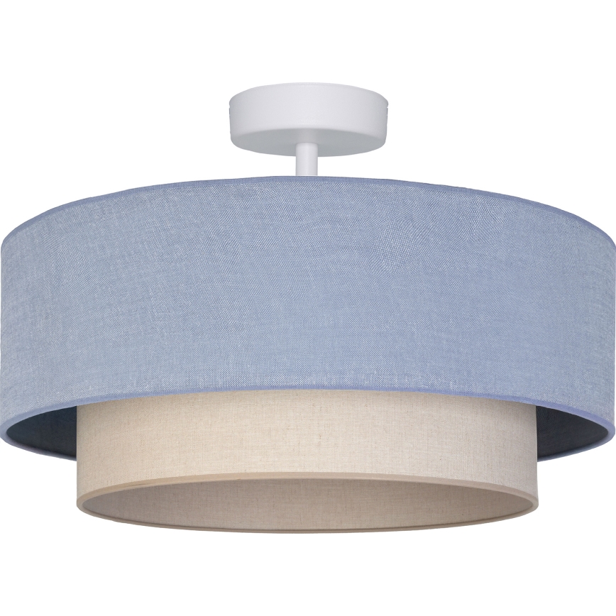 Brilagi - Plafoniera a LED BOHO ECO 1x E27/10W/230V Ø 40 cm blu/crema