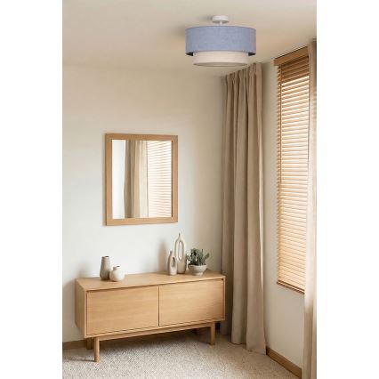 Brilagi - Plafoniera a LED BOHO ECO 1x E27/10W/230V Ø 40 cm blu/crema