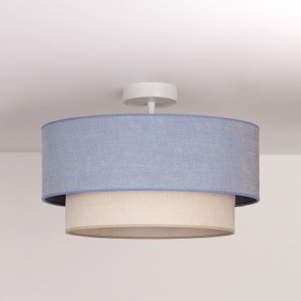 Brilagi - Plafoniera a LED BOHO ECO 1x E27/10W/230V Ø 40 cm blu/crema