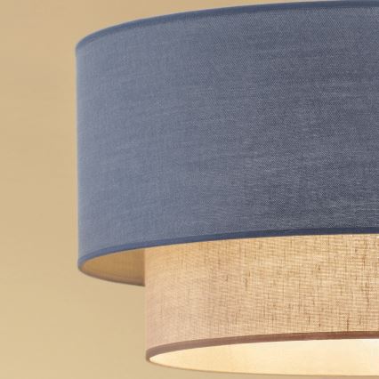 Brilagi - Plafoniera a LED BOHO ECO 1x E27/10W/230V Ø 40 cm blu/crema