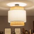 Brilagi - Plafoniera a LED CERIA 1xE27/60W/230V diam. 40 cm nero/beige/bianco