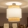Brilagi - Plafoniera a LED CERIA 1xE27/60W/230V diam. 40 cm nero/beige/bianco