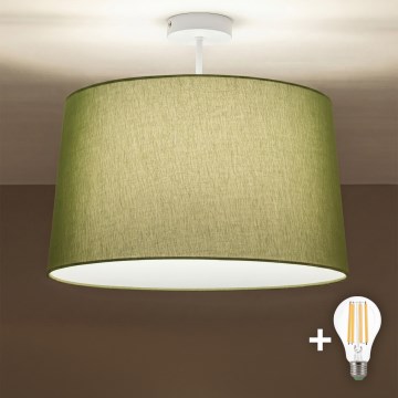 Brilagi - Plafoniera a LED CERIA 1xE27/60W/230V Ø 45 cm bianco/verde