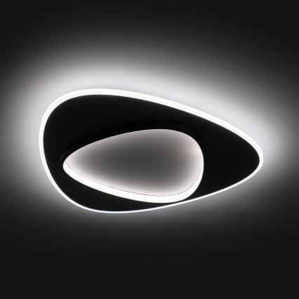 Brilagi - Plafoniera LED dimmerabile FLARE LED/70W/230V 3000-6000K 55x55 cm bianco/nero + telecomando