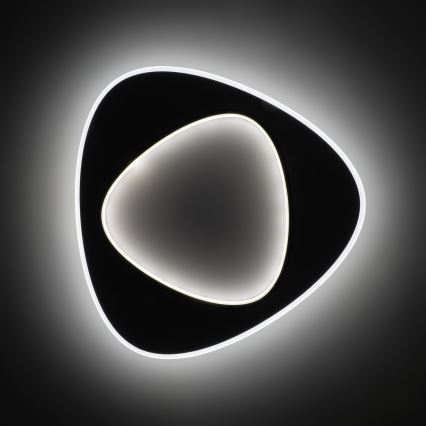 Brilagi - Plafoniera LED dimmerabile FLARE LED/70W/230V 3000-6000K 55x55 cm bianco/nero + telecomando