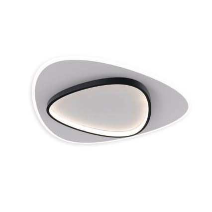 Brilagi - Plafoniera LED dimmerabile FLARE LED/70W/230V 3000-6000K 55x55 cm bianco/nero + telecomando