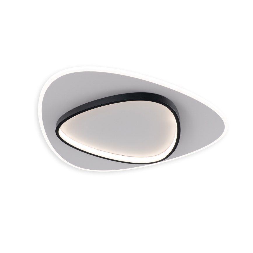 Brilagi - Plafoniera LED dimmerabile FLARE LED/70W/230V 3000-6000K 55x55 cm bianco/nero + telecomando