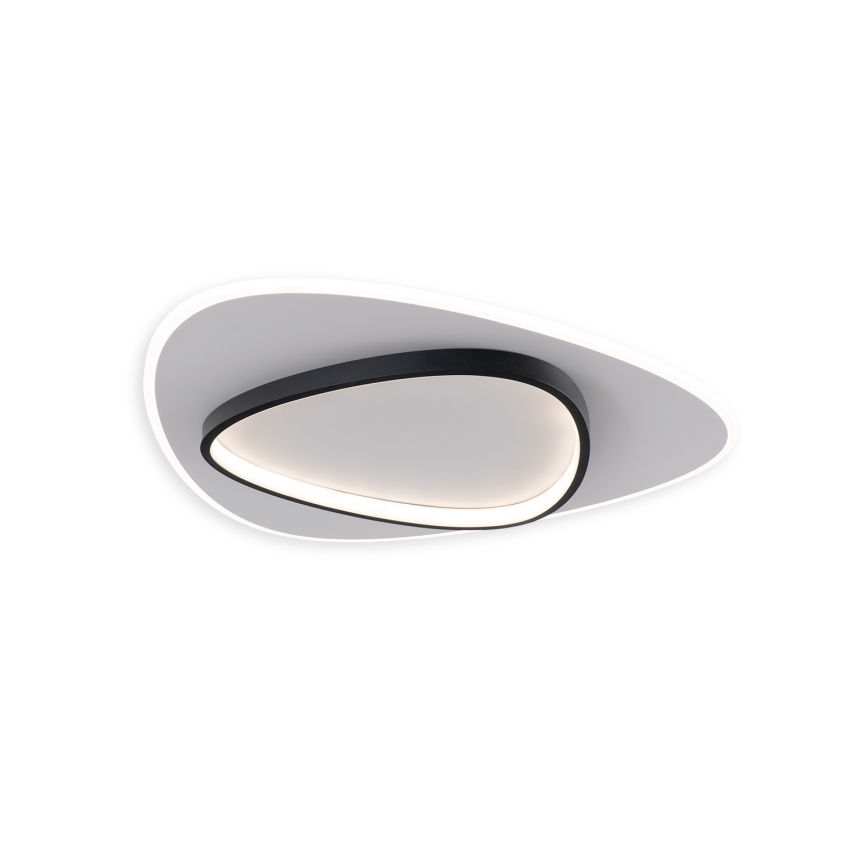 Brilagi - Plafoniera LED dimmerabile FLARE LED/70W/230V 3000-6000K 55x55 cm bianco/nero + telecomando