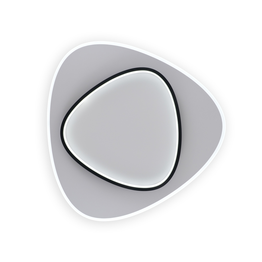 Brilagi - Plafoniera LED dimmerabile FLARE LED/70W/230V 3000-6000K 55x55 cm bianco/nero + telecomando