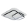 Brilagi - Plafoniera a LED dimmerabile IRIS LED/81W/230V 3000-6000K 50x50 cm bianco/nero + telecomando