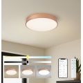 Brilagi - Plafoniera a LED dimmerabile POOL SMART LED/48W/230V 3000-6000K Ø 40 cm Wi-Fi Tuya bronzo + telecomando
