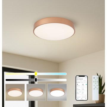Brilagi - Plafoniera a LED dimmerabile POOL SMART LED/48W/230V 3000-6000K Ø 40 cm Wi-Fi Tuya bronzo + telecomando
