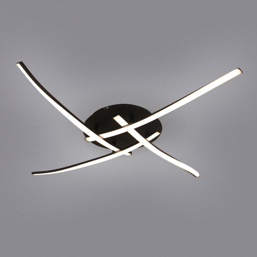 Brilagi - Plafoniera a LED STRIPES 32W/230V 60x60 cm, nera
