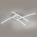 Brilagi - Plafoniera a LED STRIPES LED/32W/230V 69x69 cm argento