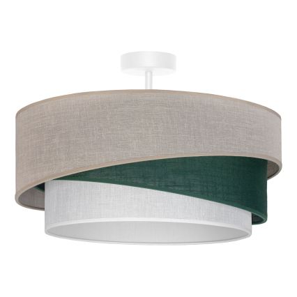 Brilagi - Plafoniera a montaggio superficiale ARROW 1xE27/60W/230V Ø45 cm beige/verde/bianco