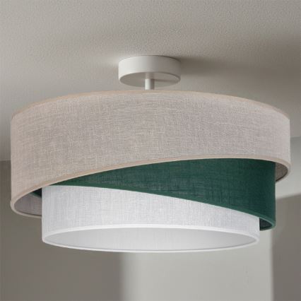 Brilagi - Plafoniera a montaggio superficiale ARROW 1xE27/60W/230V Ø45 cm beige/verde/bianco