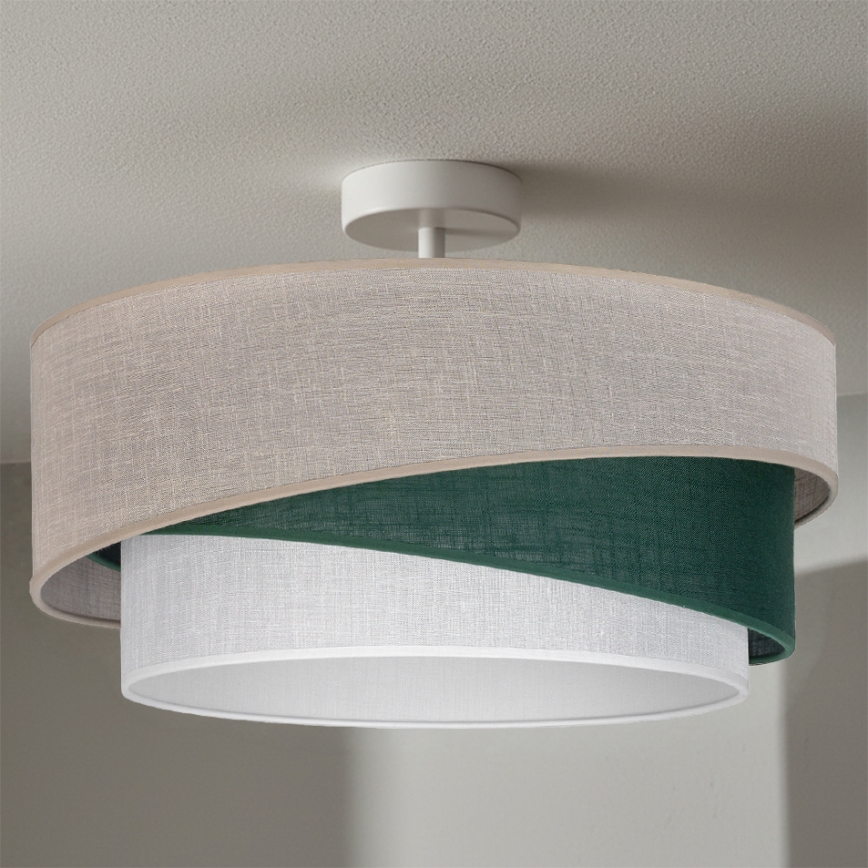 Brilagi - Plafoniera a montaggio superficiale ARROW 1xE27/60W/230V Ø45 cm beige/verde/bianco