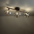 Brilagi - Plafoniera a montaggio superficiale VULCANO 3xG9/8W/230V bronzo/fumé beige