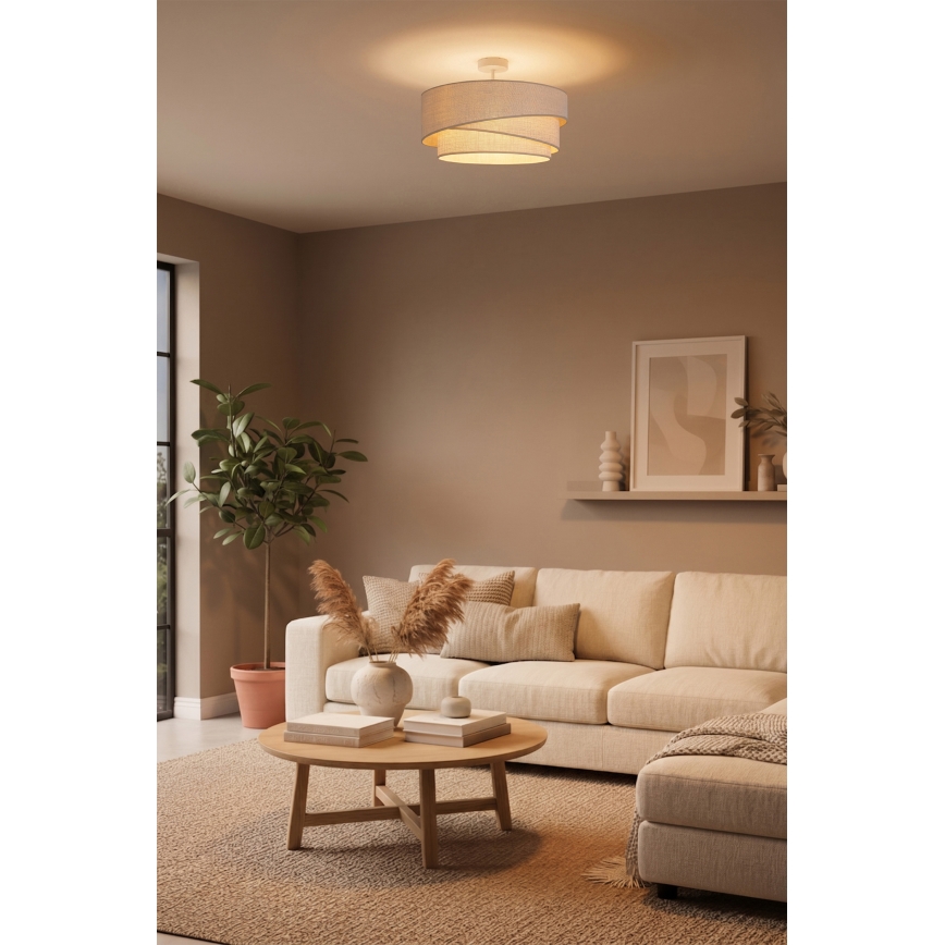 Brilagi - Plafoniera a soffitto ARROW 1xE27/60W/230V Ø 45 cm beige
