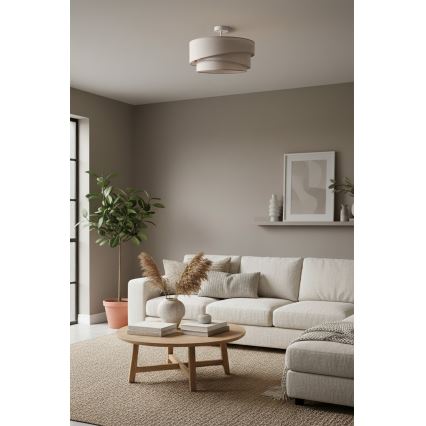 Brilagi - Plafoniera a soffitto ARROW 1xE27/60W/230V Ø 45 cm beige