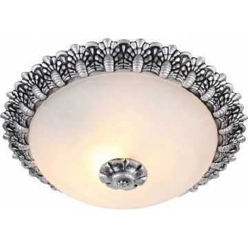 Brilagi - Plafoniera a soffitto FRESCO 2xE27/40W/230V Ø 30 cm, finitura argento