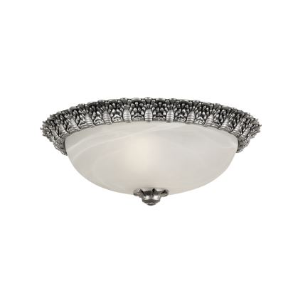 Brilagi - Plafoniera a soffitto FRESCO 2xE27/40W/230V Ø 30 cm, finitura argento