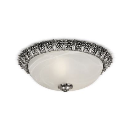 Brilagi - Plafoniera a soffitto FRESCO 2xE27/40W/230V Ø 30 cm, finitura argento