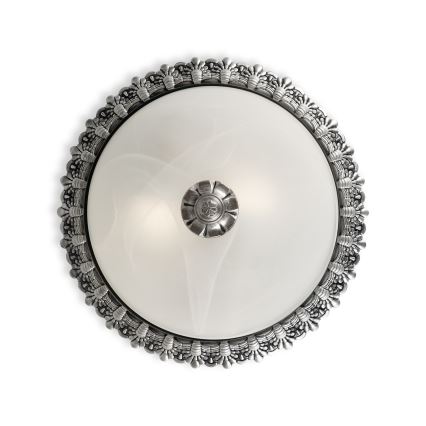 Brilagi - Plafoniera a soffitto FRESCO 2xE27/40W/230V Ø 30 cm, finitura argento