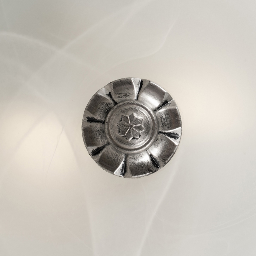 Brilagi - Plafoniera a soffitto FRESCO 2xE27/40W/230V Ø 30 cm, finitura argento