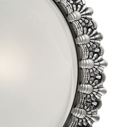Brilagi - Plafoniera a soffitto FRESCO 2xE27/40W/230V Ø 30 cm, finitura argento