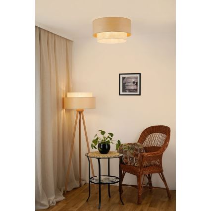 Brilagi - Plafoniera ARIZONA BOHO 1xE27/15W/230V diametro 45 cm beige
