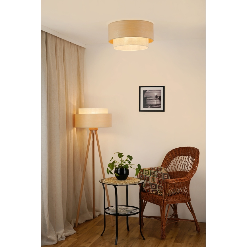 Brilagi - Plafoniera ARIZONA BOHO 1xE27/15W/230V diametro 45 cm beige
