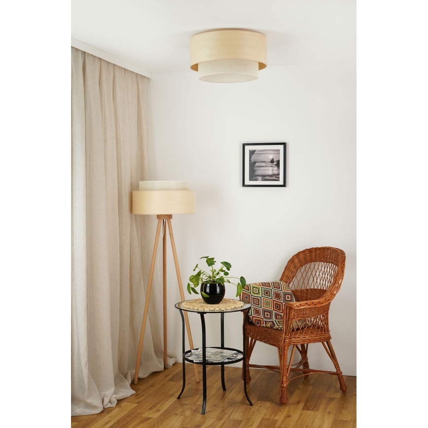 Brilagi - Plafoniera ARIZONA BOHO 1xE27/15W/230V diametro 45 cm beige