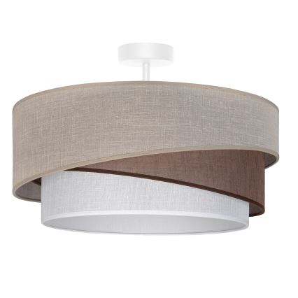 Brilagi - Plafoniera ARROW 1xE27/60W/230V Ø 45 cm beige/marrone/bianco