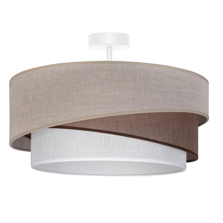 Brilagi - Plafoniera ARROW 1xE27/60W/230V Ø 45 cm beige/marrone/bianco