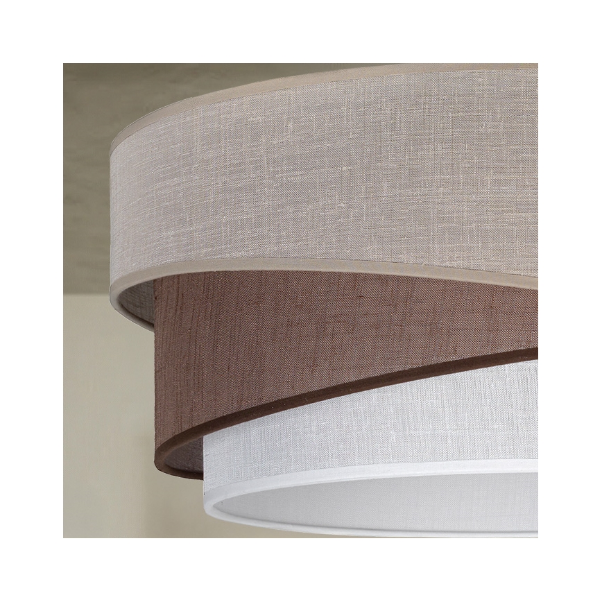 Brilagi - Plafoniera ARROW 1xE27/60W/230V Ø 45 cm beige/marrone/bianco