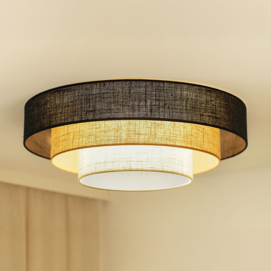 Brilagi - Plafoniera ASPEN LUNETA LED/12W/230V diametro 60 cm 3000K/4000K/6400K nero/beige/color crema