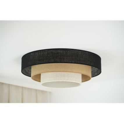 Brilagi - Plafoniera ASPEN LUNETA LED/12W/230V diametro 60 cm 3000K/4000K/6400K nero/beige/color crema