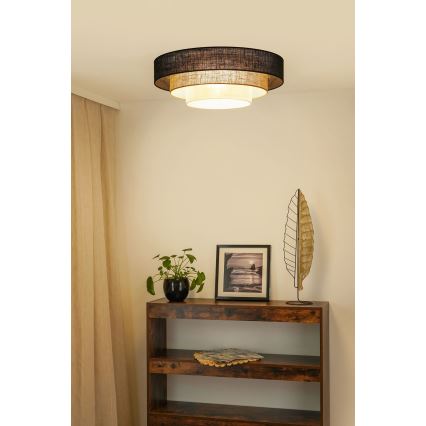 Brilagi - Plafoniera ASPEN LUNETA LED/12W/230V diametro 60 cm 3000K/4000K/6400K nero/beige/color crema