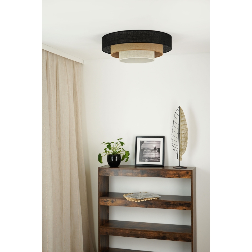 Brilagi - Plafoniera ASPEN LUNETA LED/12W/230V diametro 60 cm 3000K/4000K/6400K nero/beige/color crema