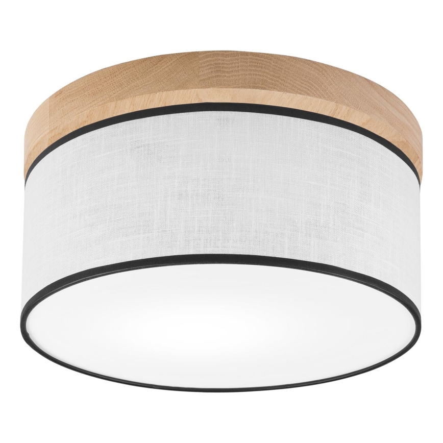 Brilagi - Plafoniera BELLADONNA 1xE27/15W/230V diametro 30 cm bianco/quercia