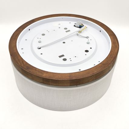 Brilagi - Plafoniera BELLADONNA 2xE27/15W/230V diametro 40 cm bianco/quercia ciliegio