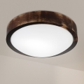 Brilagi - Plafoniera CARVALHO SLIM SMOKEY 1xE27/60W/230V rovere Ø 27,5 cm
