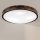 Brilagi - Plafoniera CARVALHO SLIM SMOKEY 3xE27/60W/230V rovere, diam. 47,5 cm