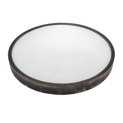 Brilagi - Plafoniera CARVALHO SLIM SMOKEY 3xE27/60W/230V rovere, diam. 47,5 cm