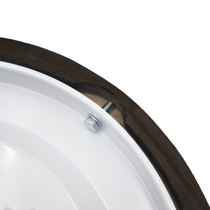 Brilagi - Plafoniera CARVALHO SMOKEY 1xE27/60W/230V rovere Ø 27,5 cm
