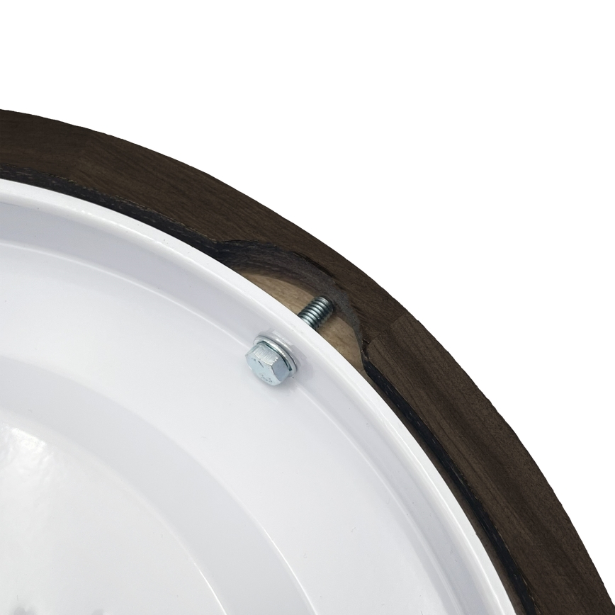 Brilagi - Plafoniera CARVALHO SMOKEY 1xE27/60W/230V rovere Ø 27,5 cm